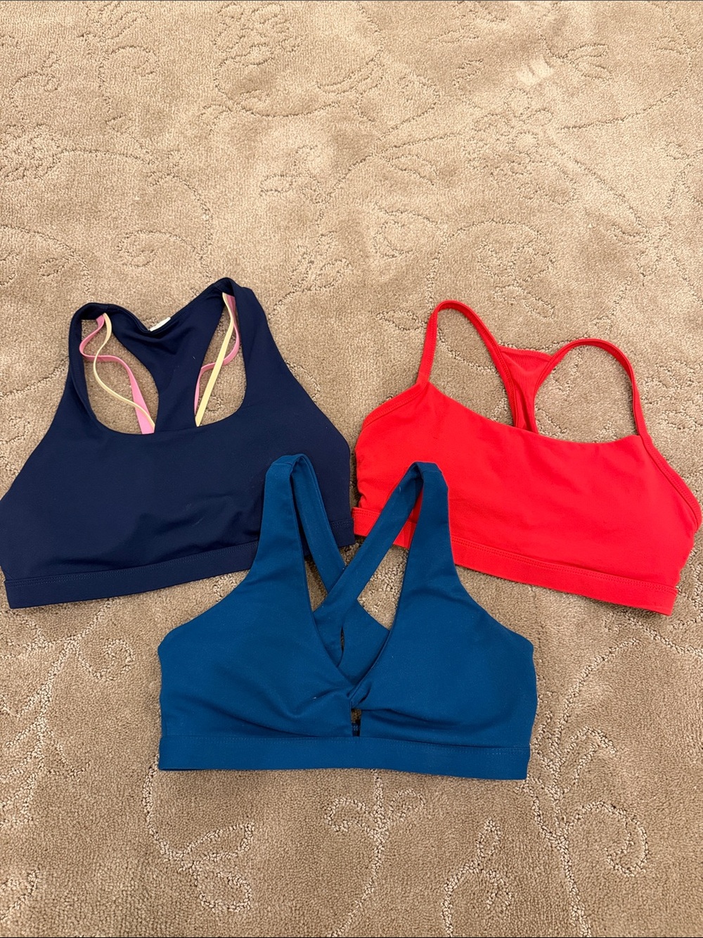 Lot of 3 Fabetics Sports Bras